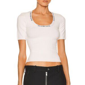 NEW !! Alexander Wang LOGO BODYCON TEE